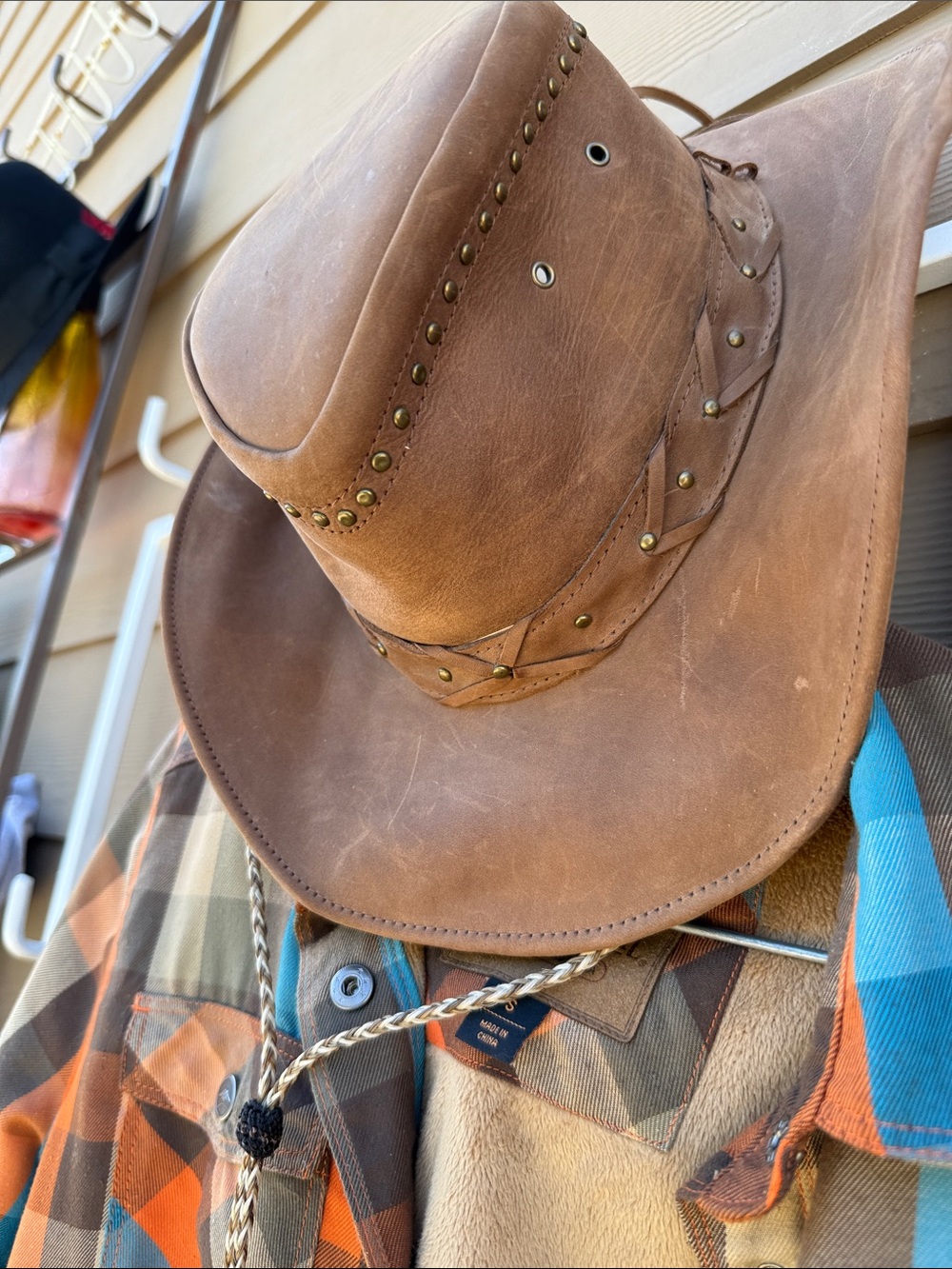 Bullhead  Custom Rancher Brown Leather Western Cowboy Hat